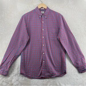 J. Crew Red and Grey Casual Button Down Shirt - slim fit